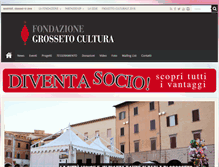 Tablet Screenshot of fondazionegrossetocultura.it